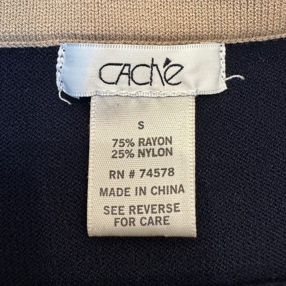 Cache Knit Strapless Top, Y2K Colorblock Tube Top, Size Small - Picture 7 of 9